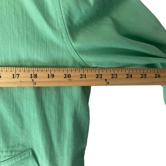Denim & CO Women's Size Medium Kelly Green Western Chore Coat Jacket - Picture 7 of 8